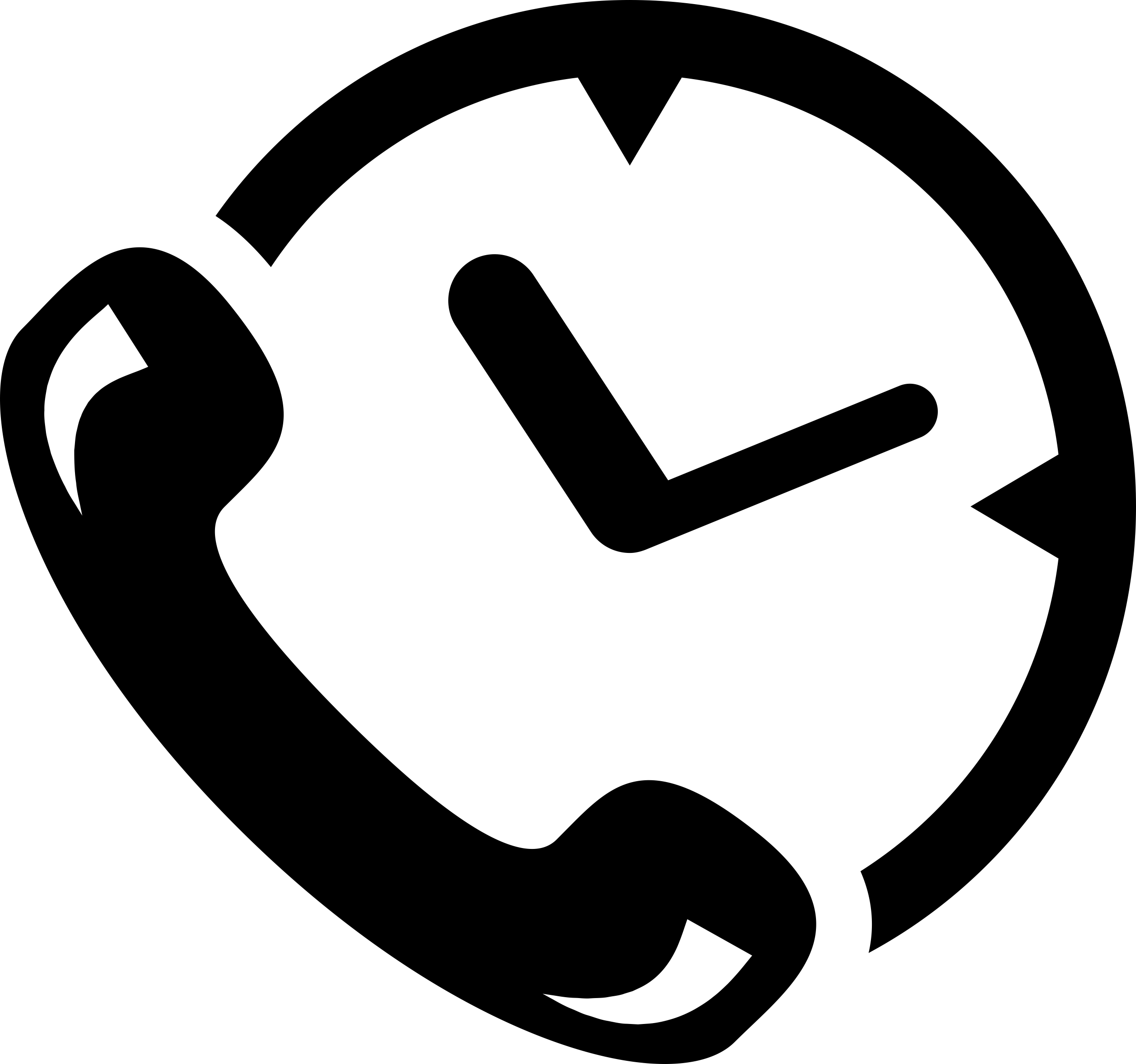 Phone Auricular And Clock Delivery Symbol Outline Svg File Free Vectors
